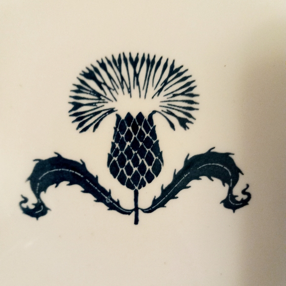 Vtg Royal China Co Blue Thistle Large Serving , Pasta Bowl - Picture 2 of 6